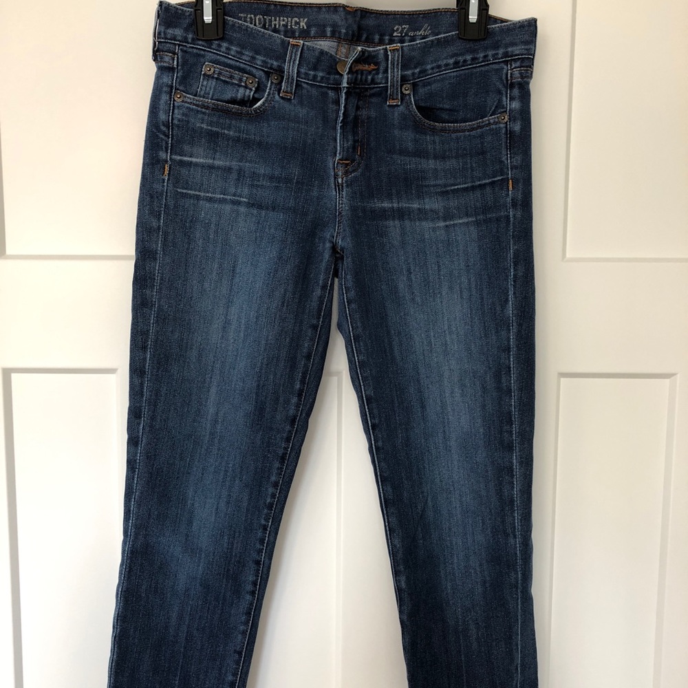 J.Crew Toothpick Ankle Jeans